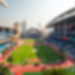 A panoramic view of SportCity showcasing its vibrant sports infrastructure