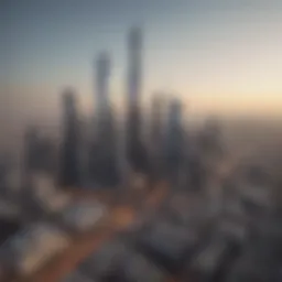 Panoramic view of the DIFC skyline showcasing modern architecture