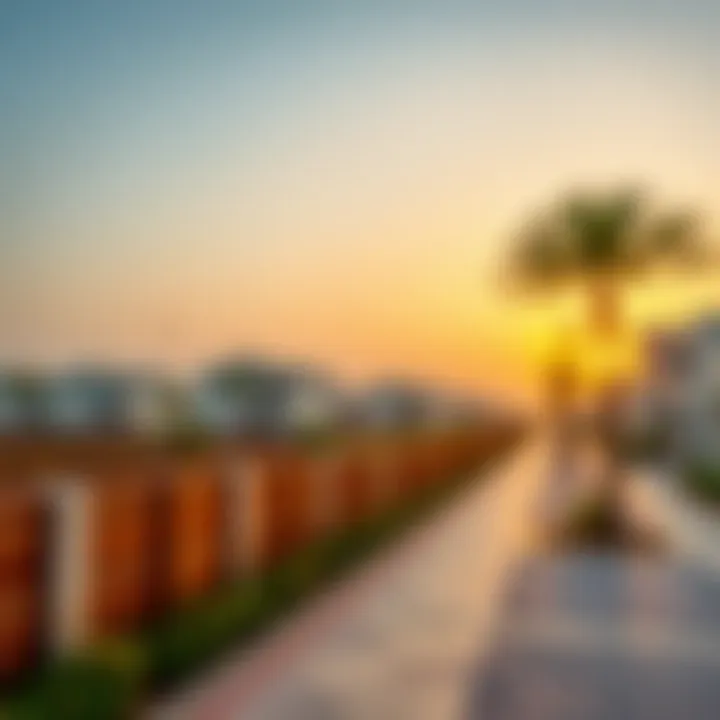 Serene residential area in one of Dubai's quieter neighborhoods