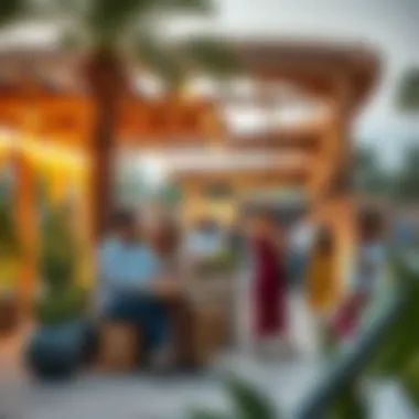 A picturesque outdoor setting at the Furjan Pavilion for gatherings and socializing