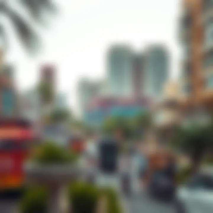 Surrounding community landscape highlighting the vibrant JLT area