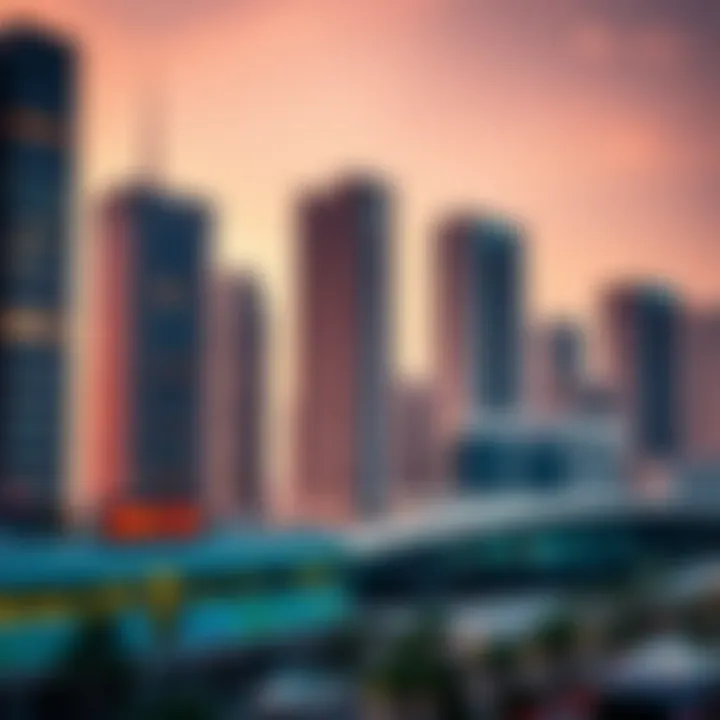 Historical overview image representing the evolution of the JLT building