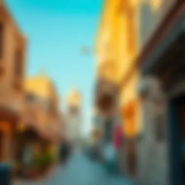 Charming souks and historical buildings in the Al Fahidi neighborhood