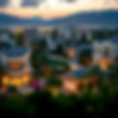 Luxurious villas and green spaces in the Emirates Hills community