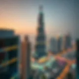 Panoramic view of World Trade Center Dubai showcasing its architectural beauty