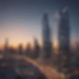 Stunning skyline view of Tiara Residence in Business Bay