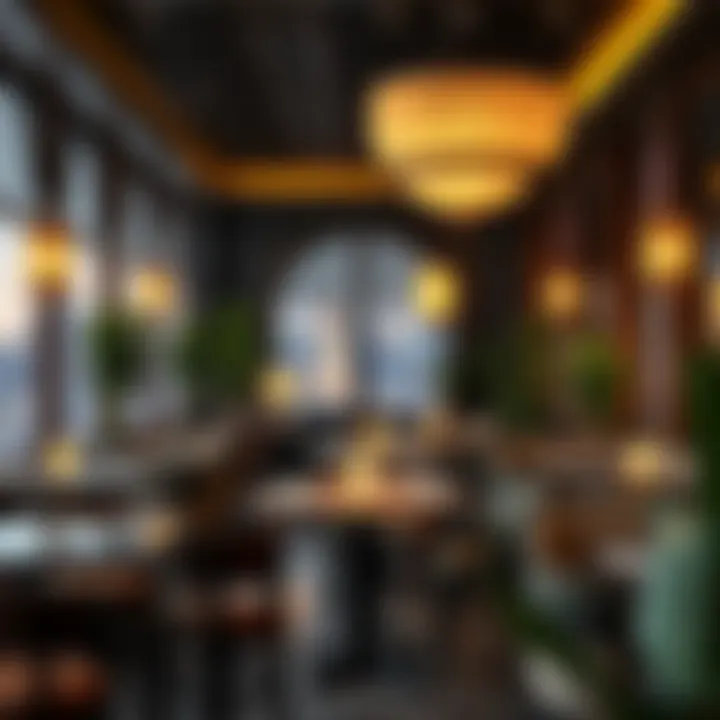 Interior view of Tihama Mandi Restaurant featuring cozy seating and elegant decor