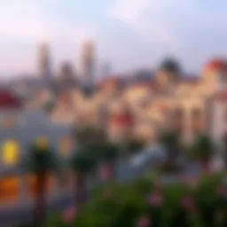 A picturesque view of Topaz Avenue showcasing unique architecture.