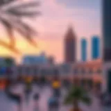 Panoramic view of Zabeel Plaza showcasing its architectural beauty