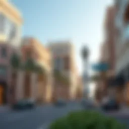 A scenic view of Friends Avenue showcasing its architectural beauty