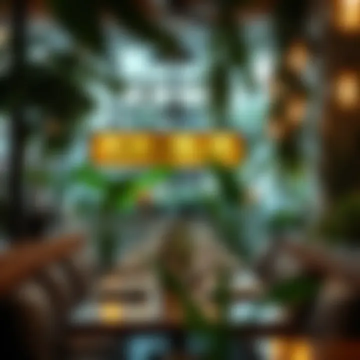 Cozy and eco-friendly dining ambiance