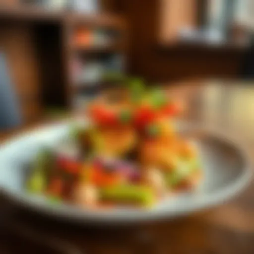 Organic Culinary Delight A vibrant dish showcasing organic ingredients