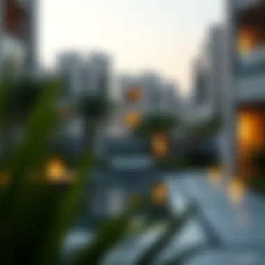 A serene outdoor area in Hala Residence, reflecting the tranquil lifestyle.