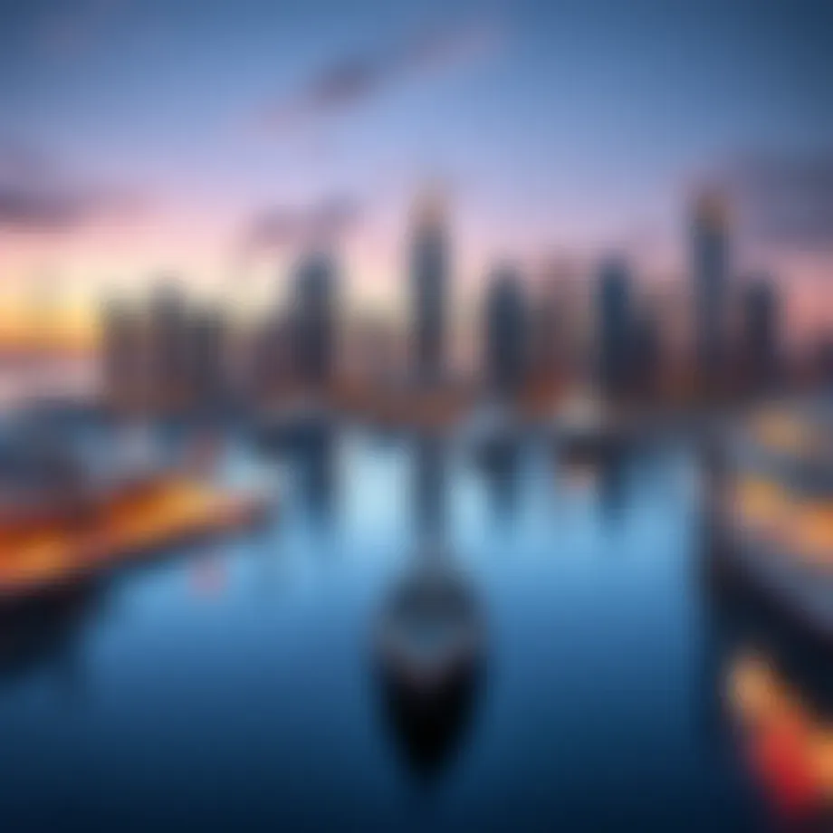 Stunning skyline of Harbour City Dubai