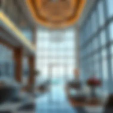Interior view of Latifa Tower showcasing luxurious amenities and modern design.