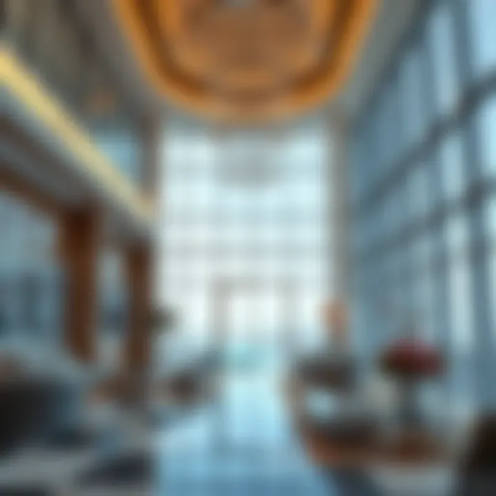 Interior view of Latifa Tower showcasing luxurious amenities and modern design.