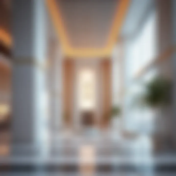 Interior design features within the Lootah Building