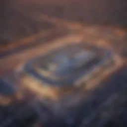 Aerial view of Al Safa Metro Station