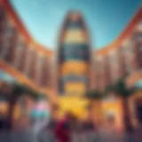 A stunning architectural view of OSR Mall Dip showcasing its unique design.