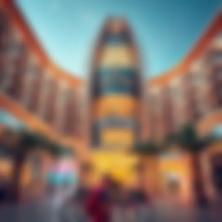 A stunning architectural view of OSR Mall Dip showcasing its unique design.