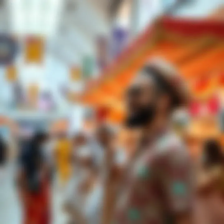 A lively cultural event taking place at OSR Mall Dip, highlighting its community engagement.