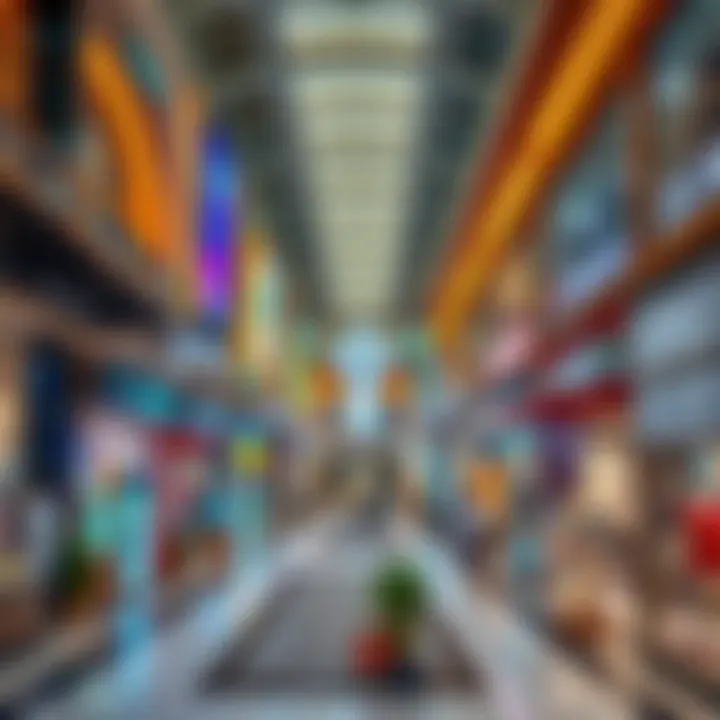 Retail space filled with unique shops and boutiques in OSR Mall Dip.