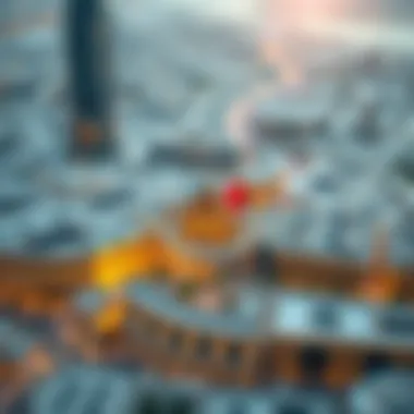 Strategic Importance of Oud Metha Map highlighting the strategic location of Oud Metha