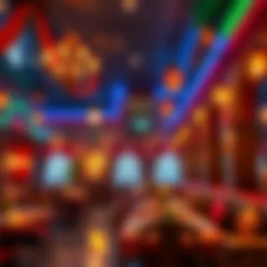 The vibrant decor reflecting Pakistani culture