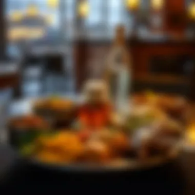 A platter of traditional Pakistani dishes