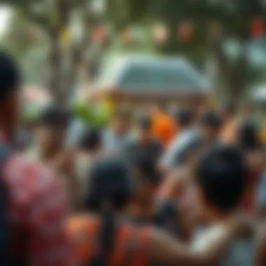 A vibrant community gathering at Puranmal Greens, illustrating its social significance.