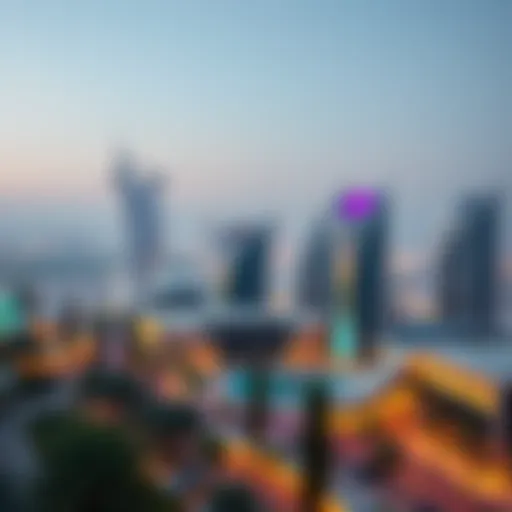 Panoramic view of Silicon Oasis showcasing its modern architecture