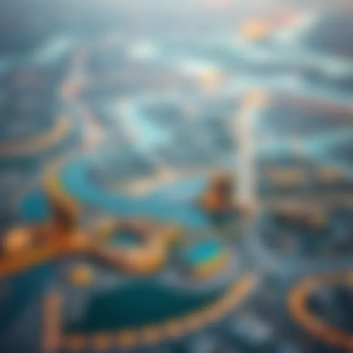 Map highlighting the strategic location of Silicon Oasis in Dubai