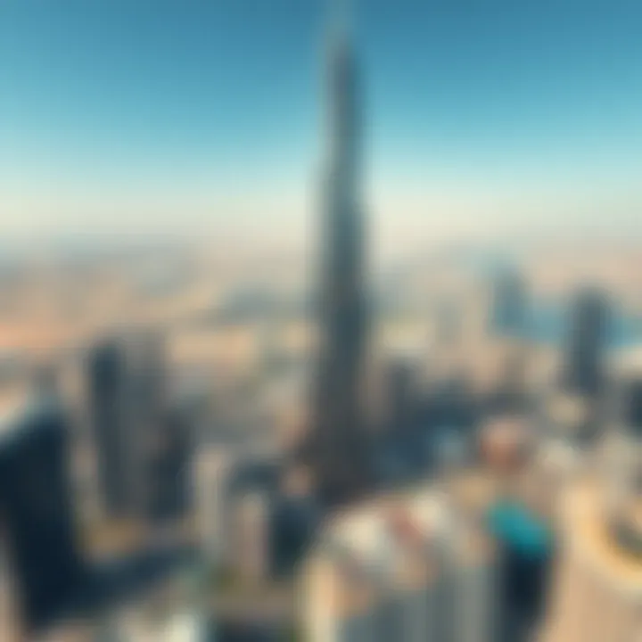 A panoramic view of the urban landscape surrounding Skytower