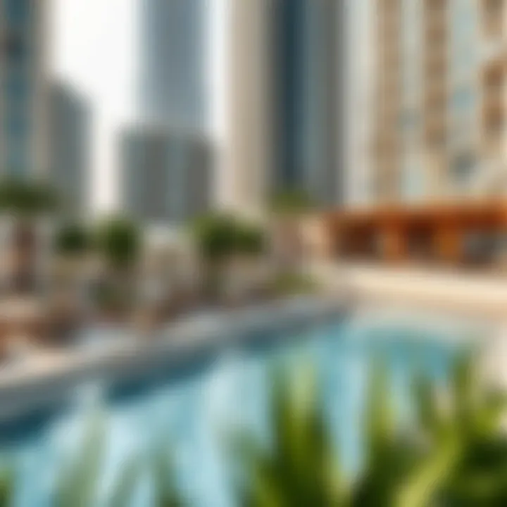 Amenities and recreational areas within Al Yousuf Towers