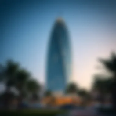 Stunning exterior view of The Dome Tower showcasing its unique architectural design