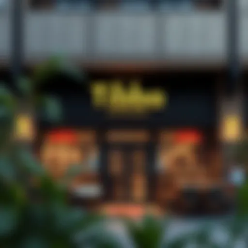 Exterior view of Tibba Restaurant showcasing its inviting entrance