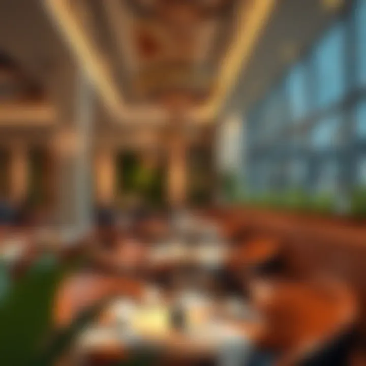 Interior design elements of Tibba Restaurant highlighting cultural influences