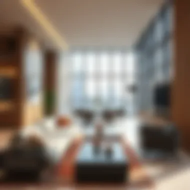 Interior amenities of Tiger Building highlighting modern living spaces