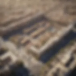 Aerial view of Town Square Dubai showcasing its layout
