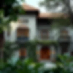 Exterior view of Eden House showcasing its unique architectural elements