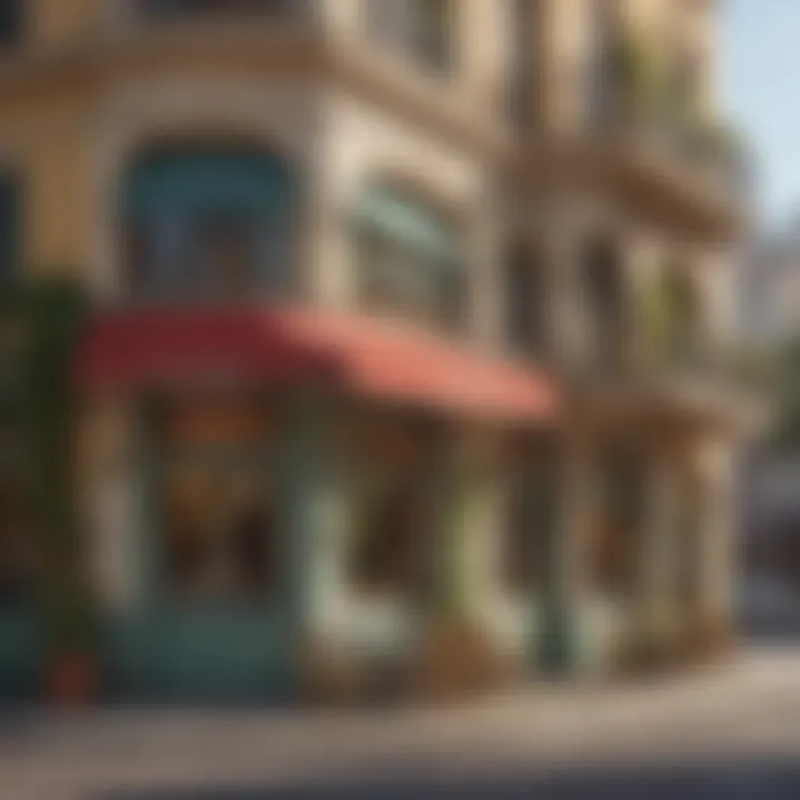 Charming exterior view of Vincitore Boulevard Cafe