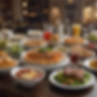 Diverse Culinary Offerings A selection of gourmet dishes from the cafe's menu