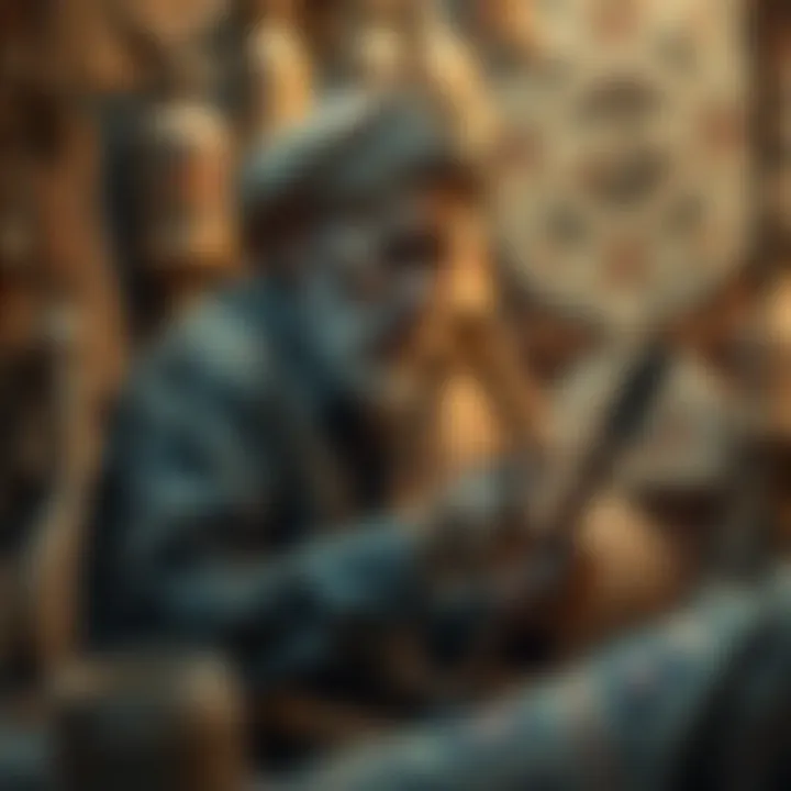 Artisan showcasing traditional crafts in Dubai