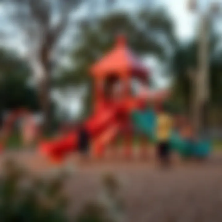 Children playing in the park's playground