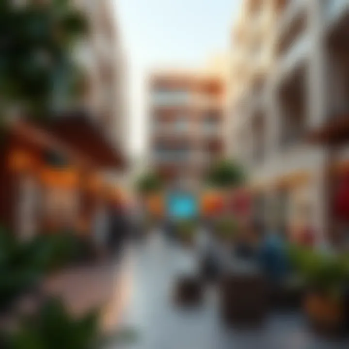 Community gathering space in Wasl Samari Residence with vibrant atmosphere