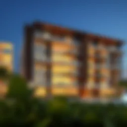 Stunning exterior view of Wasl Samari Residence showcasing modern architecture